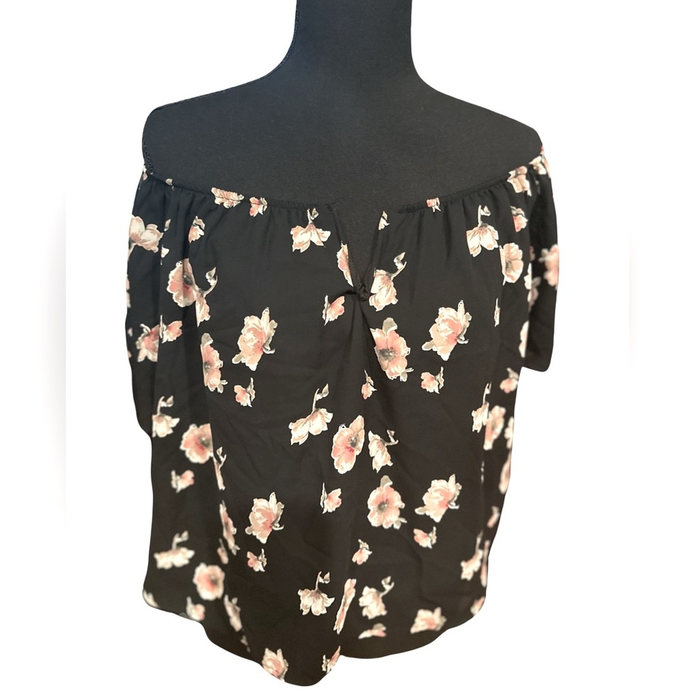 Charlotte Russe floral off the shoulder blouse